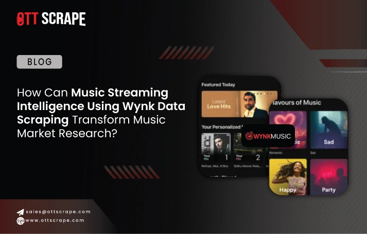 How Can Music Streaming Intelligence Using Wynk Data Scraping Transform Music Market Research?