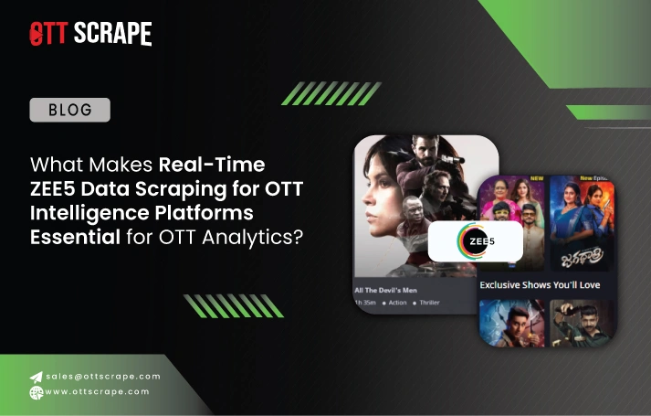 Real-Time ZEE5 Data Scraping for OTT Intelligence Platforms