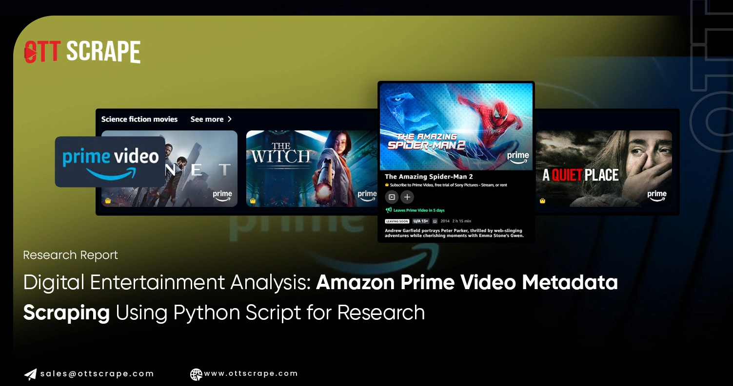 Digital Entertainment Analysis: Amazon Prime Video Metadata Scraping Using Python Script for Research