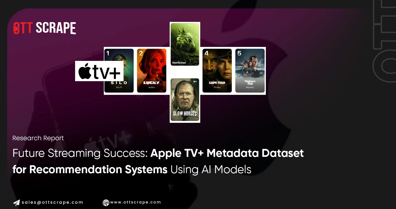 Future Streaming Success: Apple TV+ Metadata Dataset for Recommendation Systems Using AI Models