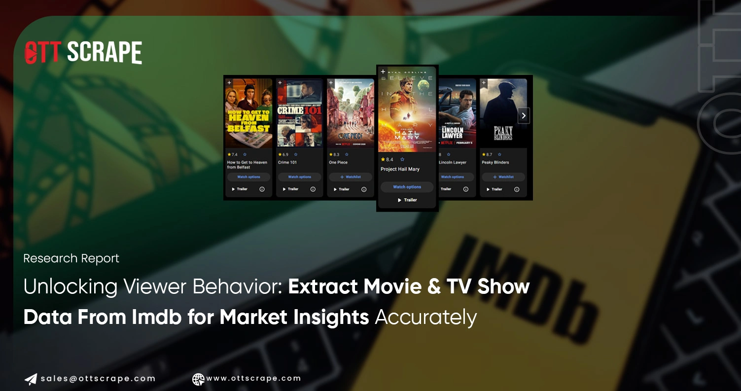 Unlocking Viewer Behavior: Extract Movie & TV Show Data From Imdb for Market Insights Accurately