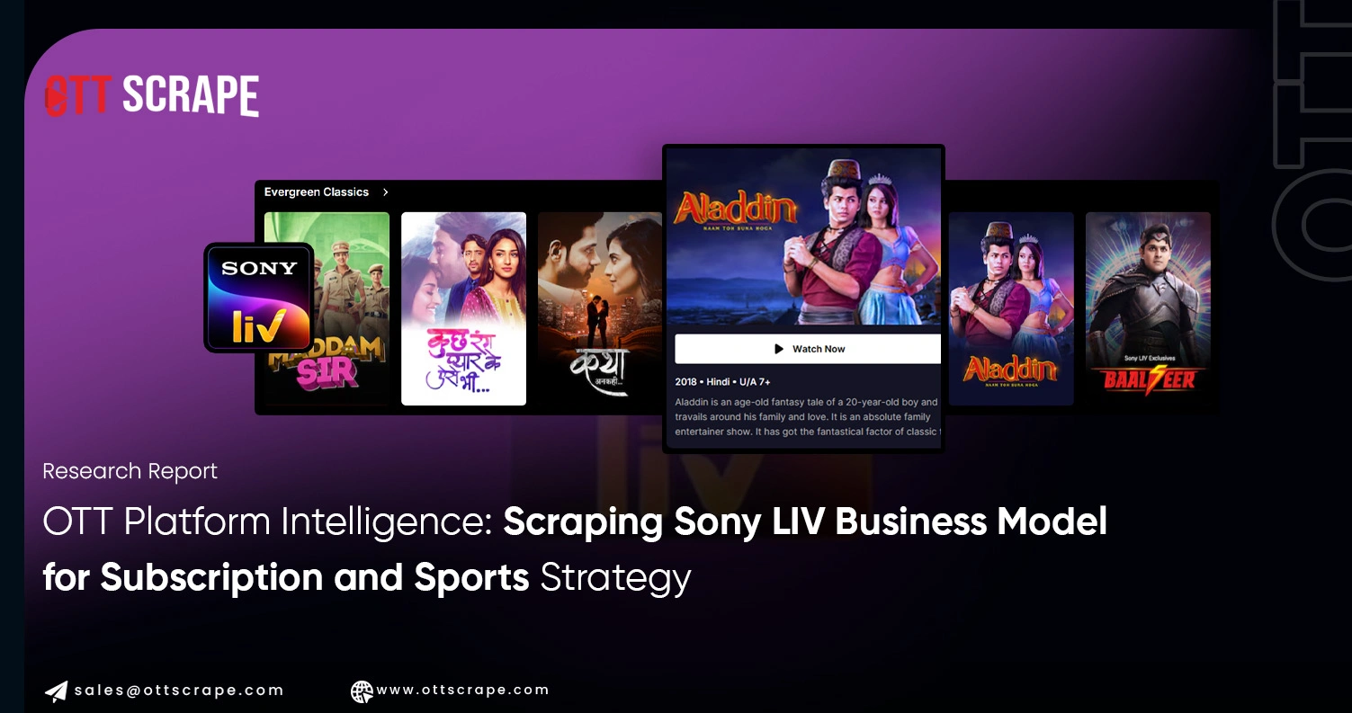 OTT Platform Intelligence: Scraping Sony LIV Business Model for Subscription and Sports Strategy