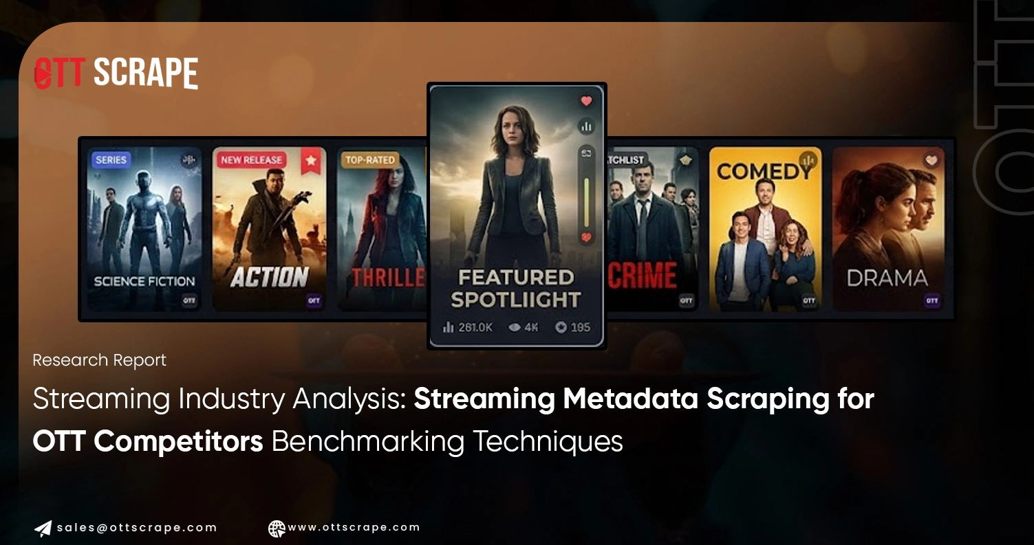 Streaming Industry Analysis: Streaming Metadata Scraping for OTT Competitors Benchmarking Techniques